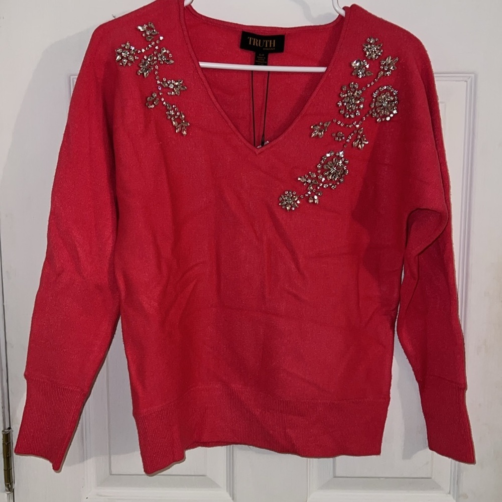 TRUTH by Republic Embellished Sweater SP NWT